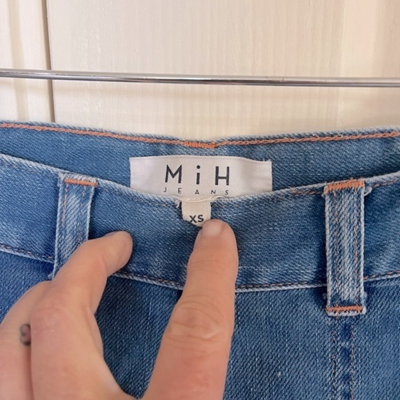 MiH High Rise Cropped Wide Leg Jeans Size XS - Picture 4 of 6